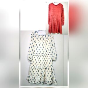 Wonder Nation Kids Dresses - Red and White with Blue